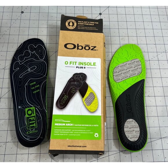 Oboz Other - Oboz Men's O Fit Insole Plus II All Purpose Insole Men’s 8.5-9.5 Women’s 10-11